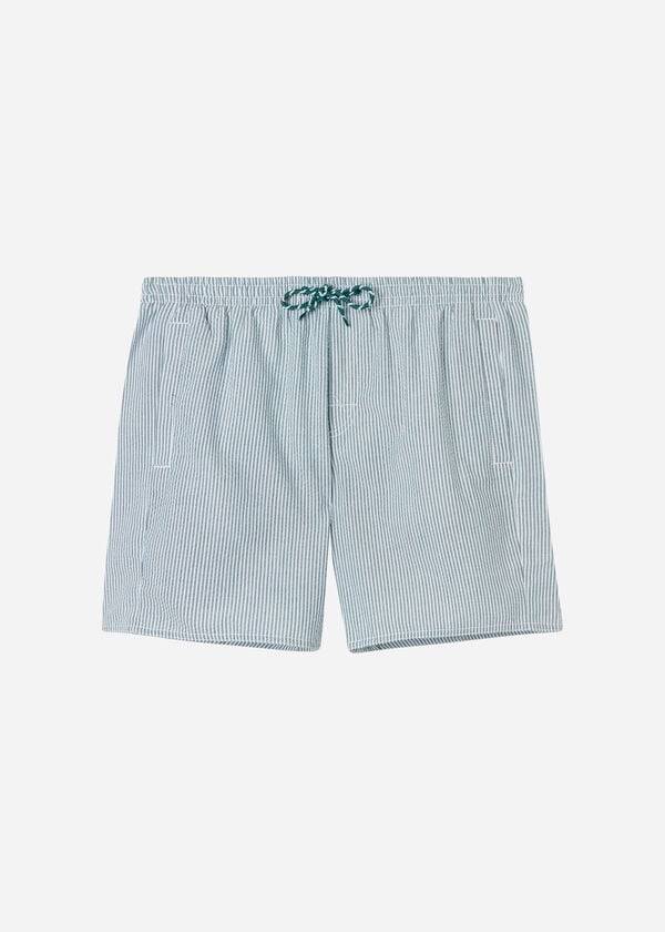 Men's Calzedonia Formentera Swim Trunks Green / White | IE2935YU