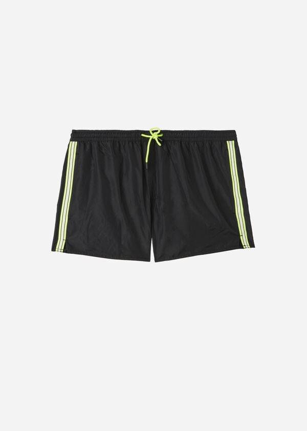 Men\'s Calzedonia Ibiza Eco Swim Trunks Black | IE2940QZ