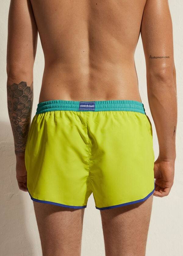 Men's Calzedonia Venice Beach Eco Swim Trunks Mint | IE2915IS