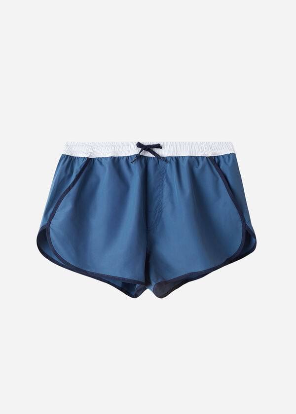 Men's Calzedonia Venice Beach Eco Swim Trunks Blue | IE2916UT