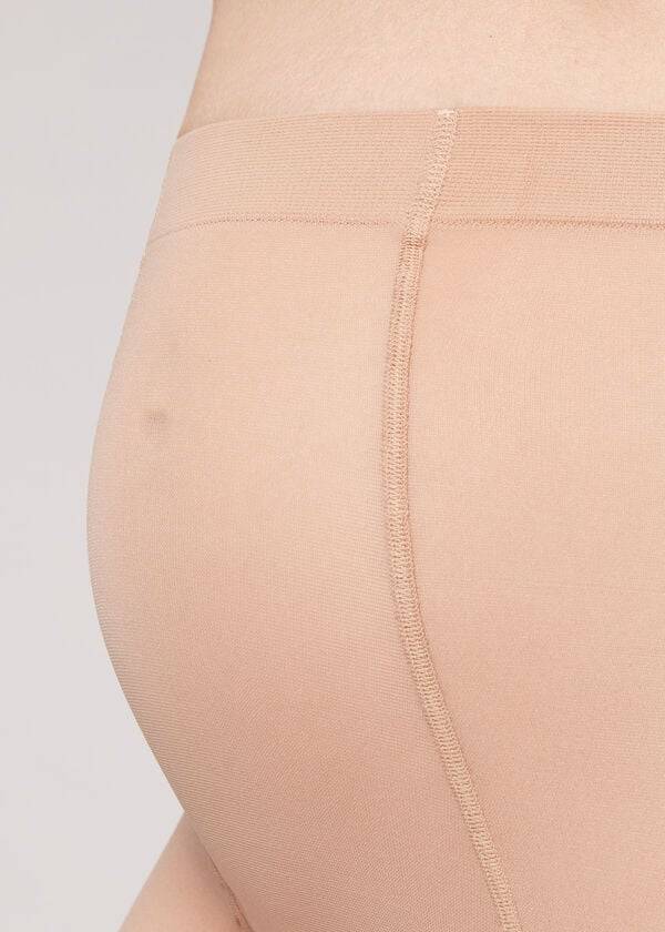 Women's Calzedonia 30 Denier Maternity Sheer Tights Beige | IE1179SO