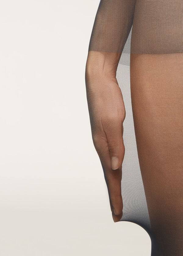 Women's Calzedonia 40 Denier Action Medium Sheer Tights Blue | IE1195WY