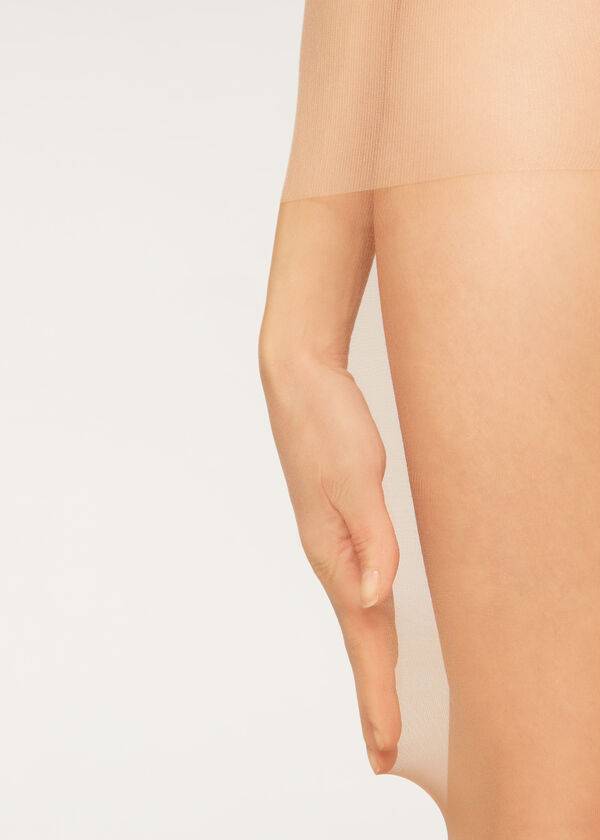 Women's Calzedonia 40 Denier Action Medium Sheer Tights Beige | IE1199YU