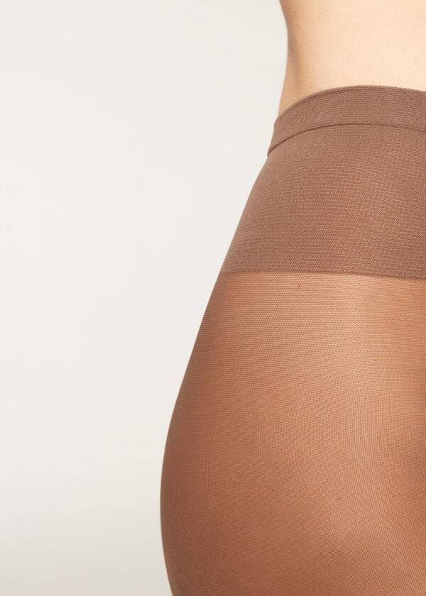 Women's Calzedonia 40 Denier Sheer Tights Brown / Grey | IE1207FM