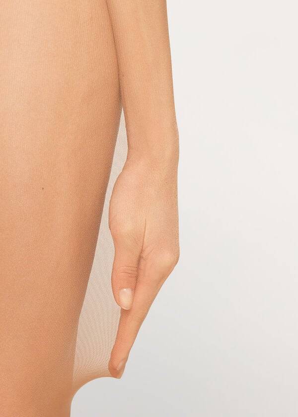 Women's Calzedonia 40 Denier Sheer Tights Beige / Brown | IE1208GL