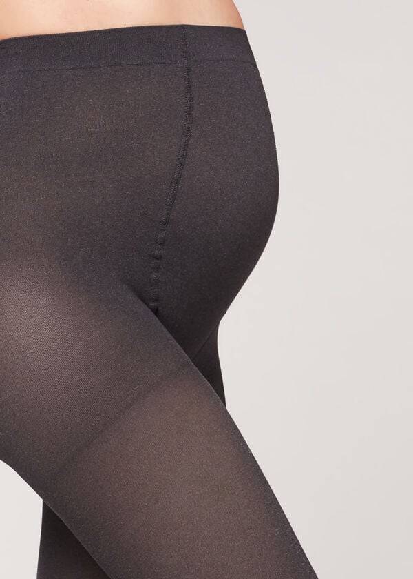 Women's Calzedonia 60 Denier Maternity Opaque Tights Grey | IE1045IS