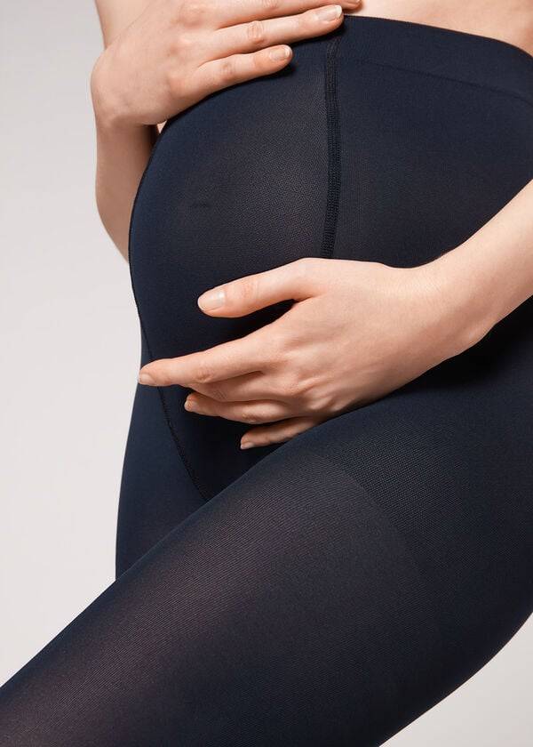 Women's Calzedonia 60 Maternity Denier Maternity Tights Blue | IE1003KI