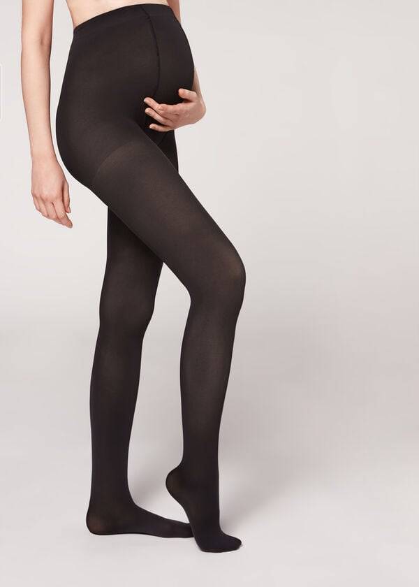 Women\'s Calzedonia 60 Maternity Denier Maternity Tights Black | IE1004LH