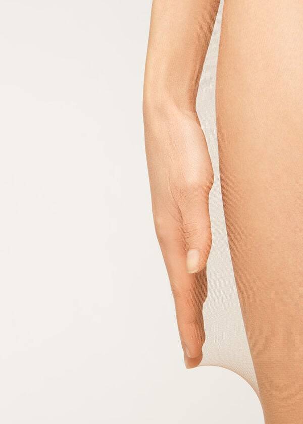 Women's Calzedonia 8 Denier Ultra Sheer Tights Beige / Brown | IE1220QZ