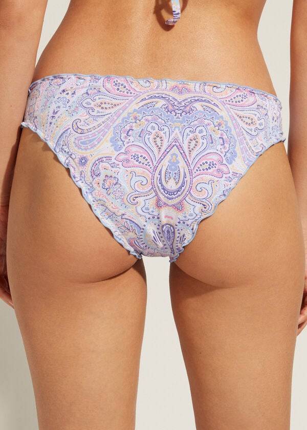 Women's Calzedonia Amalfi Bikini Bottoms Blue | IE1289KI