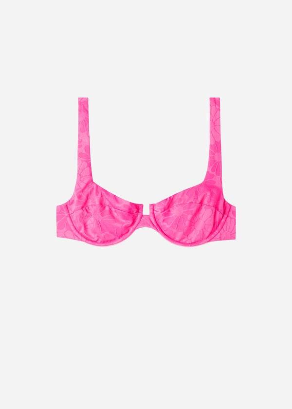 Women's Calzedonia Balconette Antibes Bikini Tops Pink | IE1662QZ