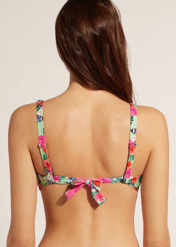 Women's Calzedonia Balconette Malibu Bikini Tops Multicolor | IE1679KI