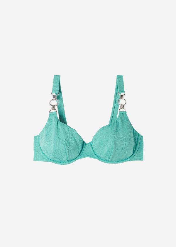 Women's Calzedonia Balconette Marsiglia Bikini Tops Turquoise | IE1681ZG