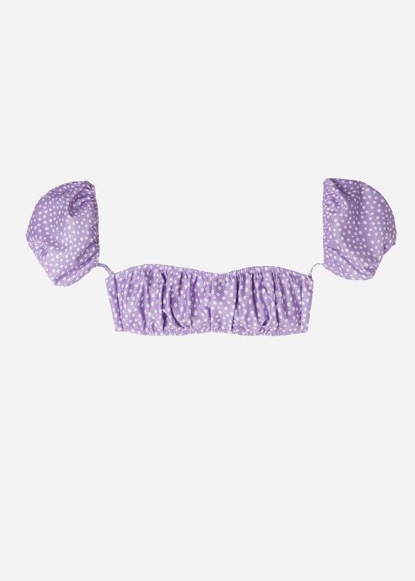 Women's Calzedonia Bandeau Cipro Bikini Tops Purple | IE1687MA