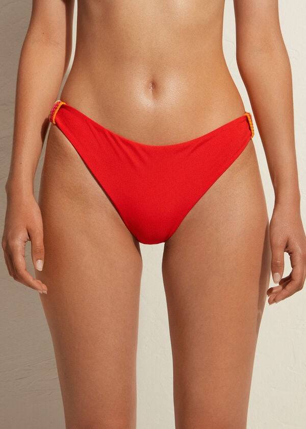 Women\'s Calzedonia Berlino Bikini Bottoms Red | IE1294VD