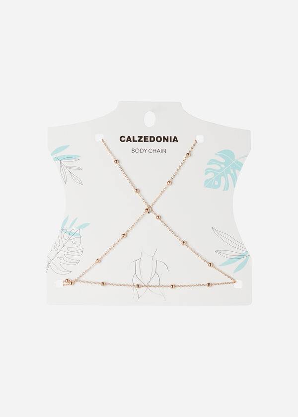 Women's Calzedonia Body Chain Necklace Accessories Gold | IE1273WY