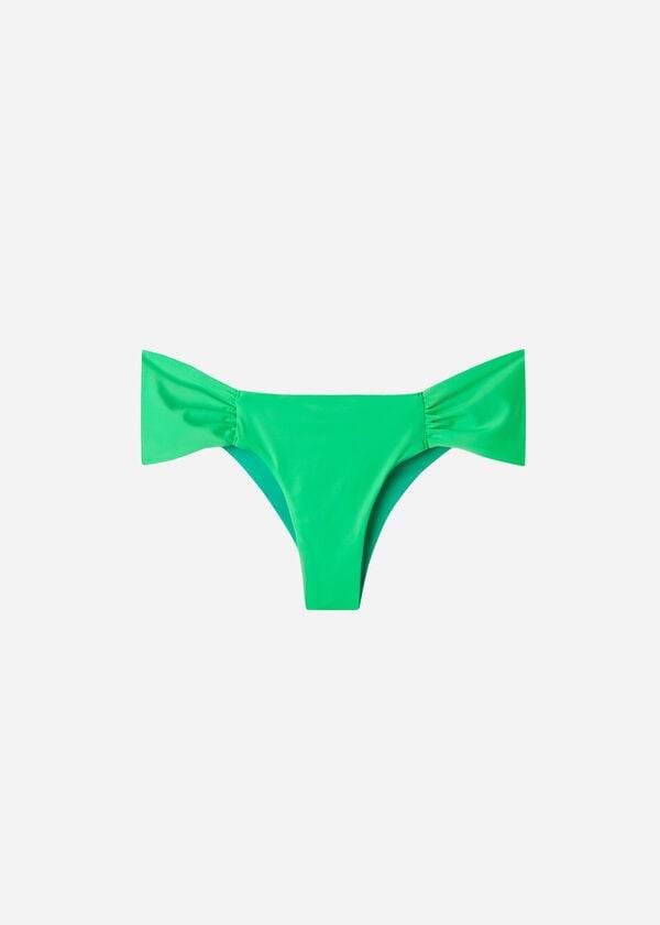 Women's Calzedonia Brazilian Indonesia Eco Bikini Bottoms Green | IE1312GL