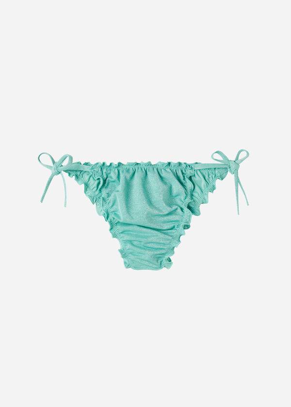 Women's Calzedonia Brazilian String Formentera Bikini Bottoms Green | IE1333PQ