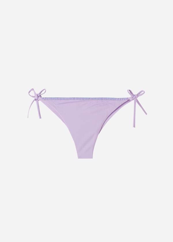 Women's Calzedonia Brazilian String Tel Aviv Bikini Bottoms Purple | IE1341KI