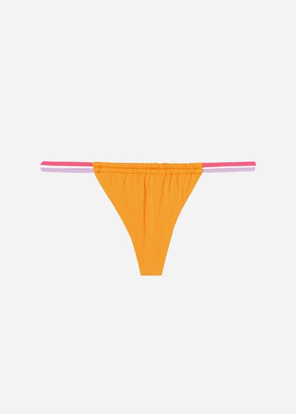 Women's Calzedonia Brazilian String Tokyo Eco Bikini Bottoms Orange | IE1345CE