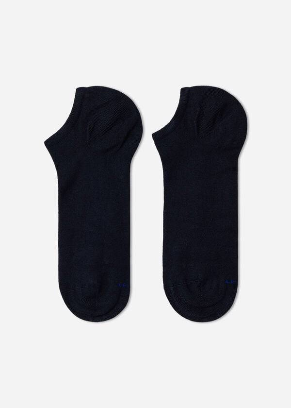 Women's Calzedonia Cashmere Blend No-show Socks Blue | IE2265YU