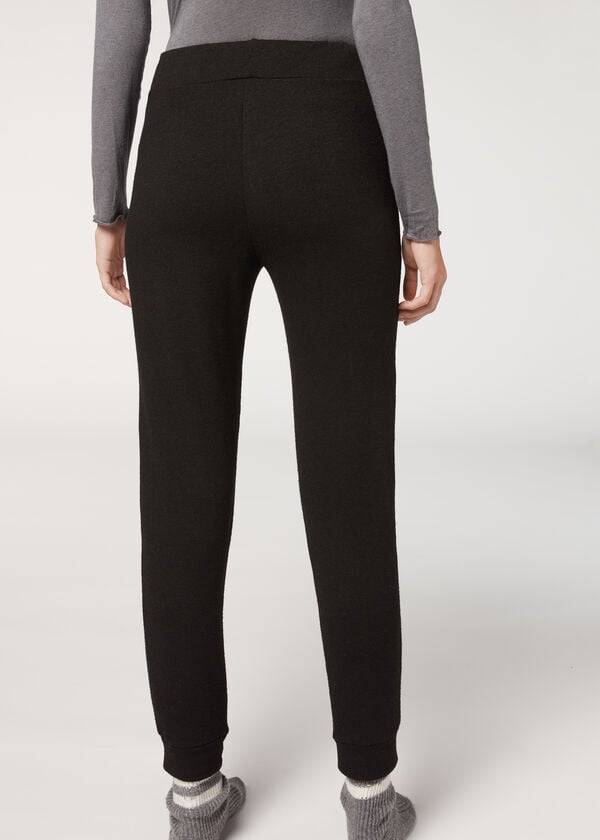 Women's Calzedonia Cashmere Blend Stretch Leggings Black | IE2622HK