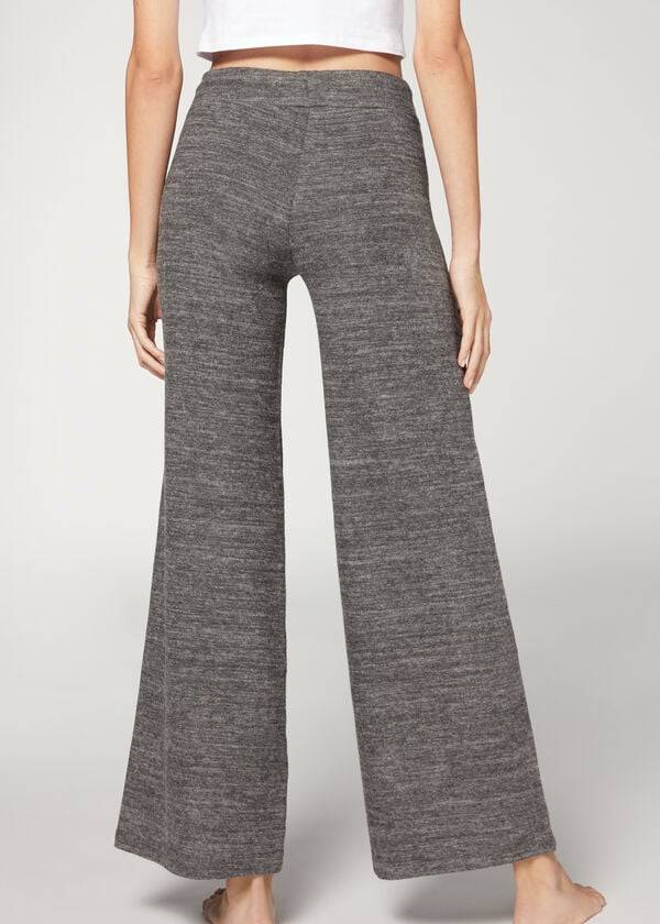 Women's Calzedonia Cashmere Palazzo Leggings Grey | IE2624GL