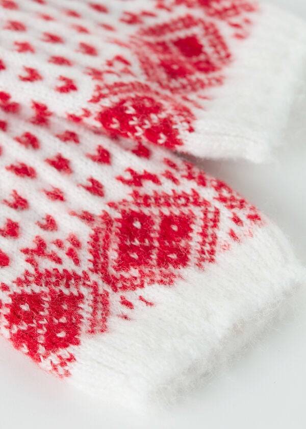 Women's Calzedonia Christmas Soft Short Socks White | IE2377QZ