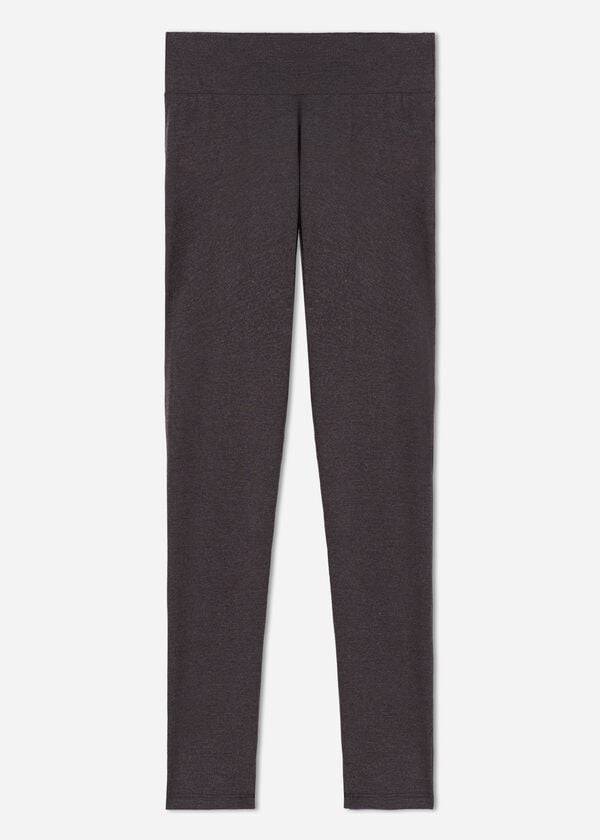 Women's Calzedonia Cotton Leggings Grey | IE2637WY