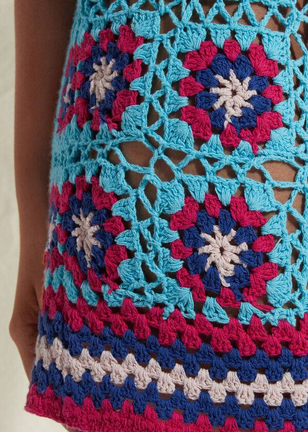 Women's Calzedonia Crochet Skirt Cover Ups Turquoise / Blue | IE2129MA