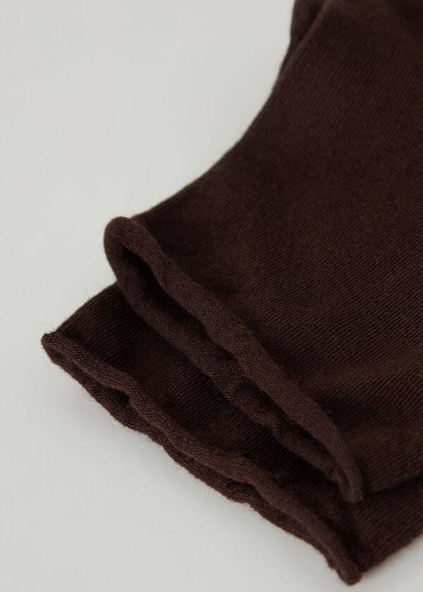 Women's Calzedonia Cuffless Cashmere Short Socks Brown | IE2382CE