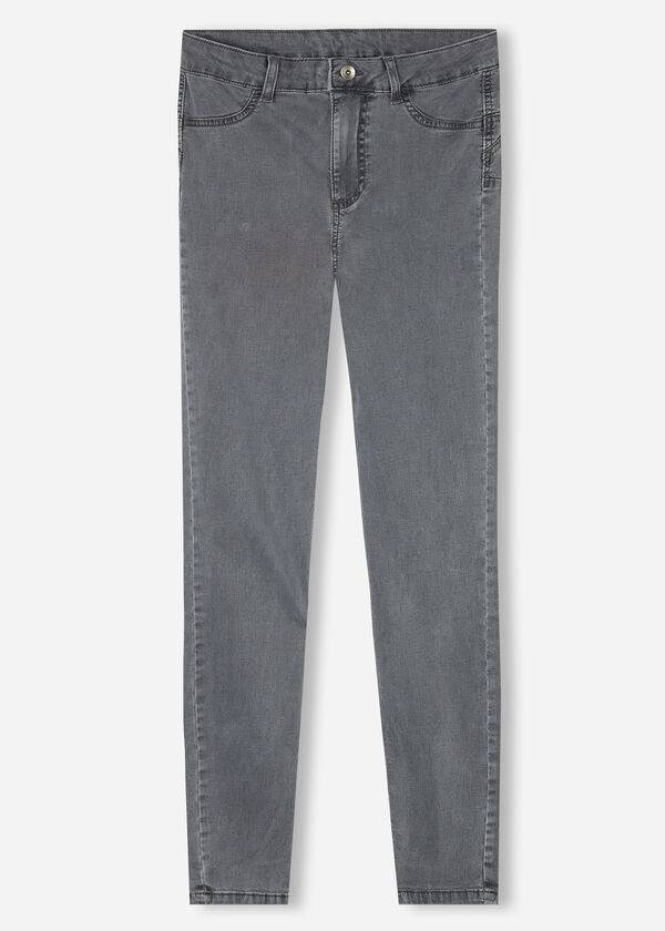 Women's Calzedonia Eco Light Push Up Denim Jeans Silver | IE2578IS