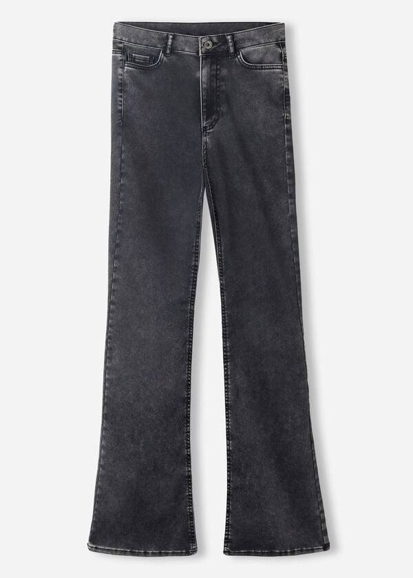 Women's Calzedonia Flared Jeans Grey | IE2595JJ