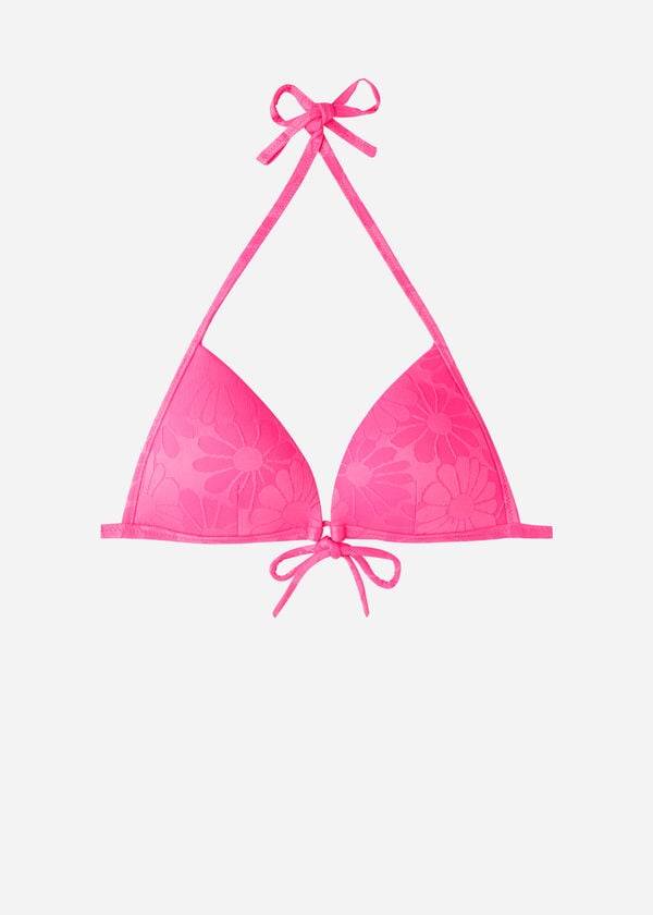 Women's Calzedonia Graduated Padded Triangle Antibes Bikini Tops Pink | IE1728GL