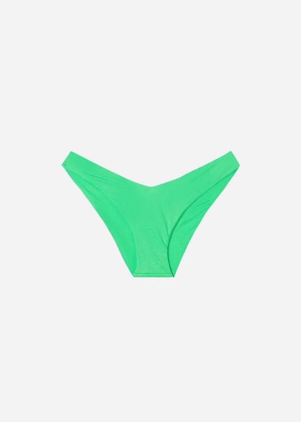 Women's Calzedonia High Cut Indonesia Eco Bikini Bottoms Mint | IE1396XF