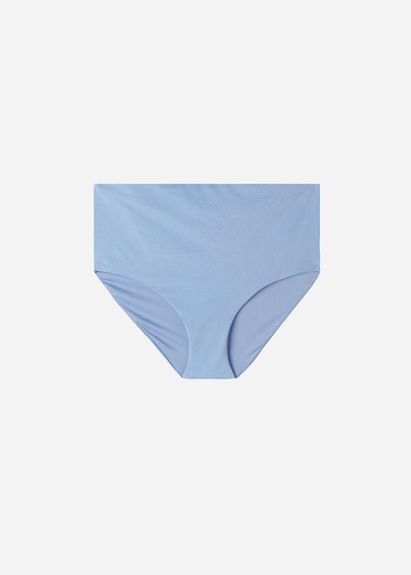 Women's Calzedonia High Shaper Waist Indonesia Eco Bikini Bottoms Blue | IE1403WY