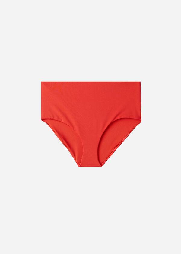 Women's Calzedonia High Shaper Waist Indonesia Eco Bikini Bottoms Red | IE1405RW