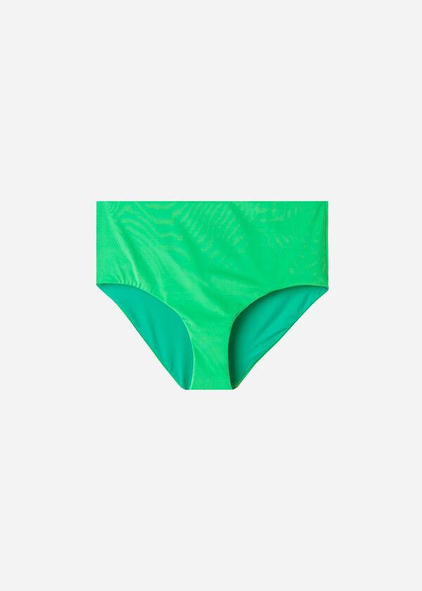 Women's Calzedonia High Shaper Waist Indonesia Eco Bikini Bottoms Green | IE1408UT