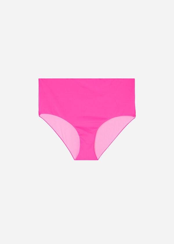 Women's Calzedonia High Shaper Waist Indonesia Eco Bikini Bottoms Pink | IE1409IS