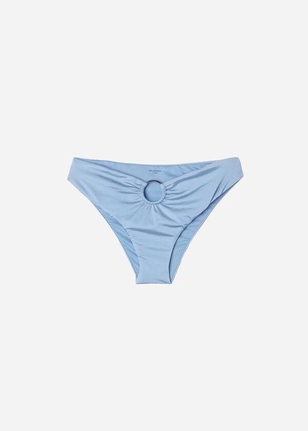 Women's Calzedonia High Waist Abu Dhabi Bikini Bottoms Blue | IE1416GL