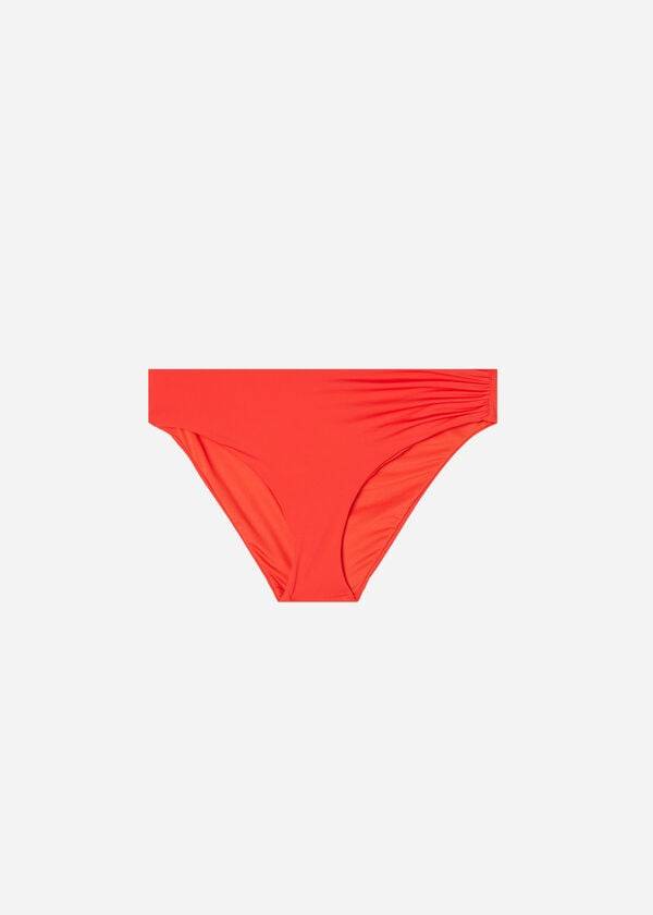 Women's Calzedonia High Waist Indonesia Eco Bikini Bottoms Red | IE1425BC