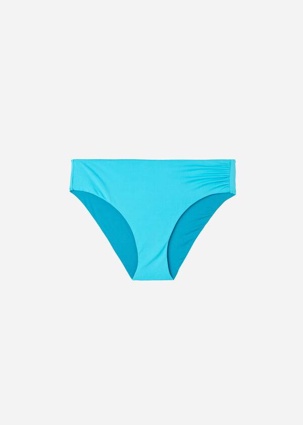 Women's Calzedonia High Waist Indonesia Eco Bikini Bottoms Turquoise Green | IE1433YU