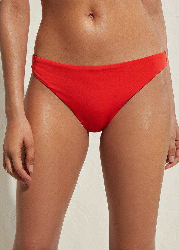 Women\'s Calzedonia Indonesia Eco Bikini Bottoms Red | IE1468GL