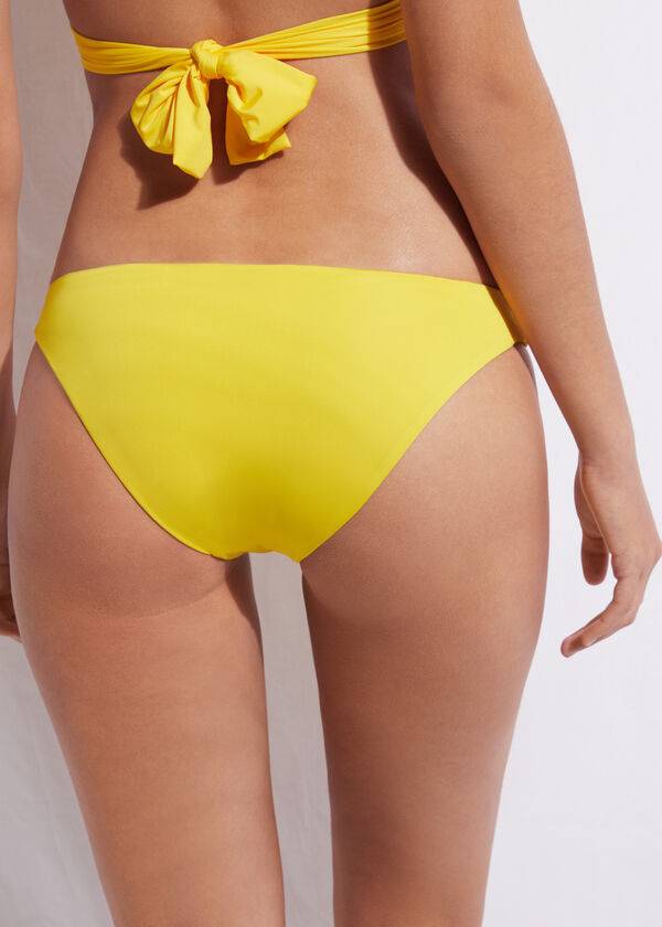 Women's Calzedonia Indonesia Eco Bikini Bottoms Yellow | IE1471KI