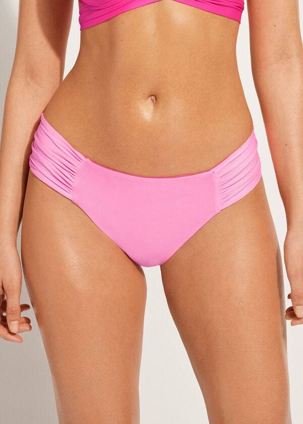 Women's Calzedonia Indonesia Eco rosa Bikini Bottoms Pink | IE1482EX