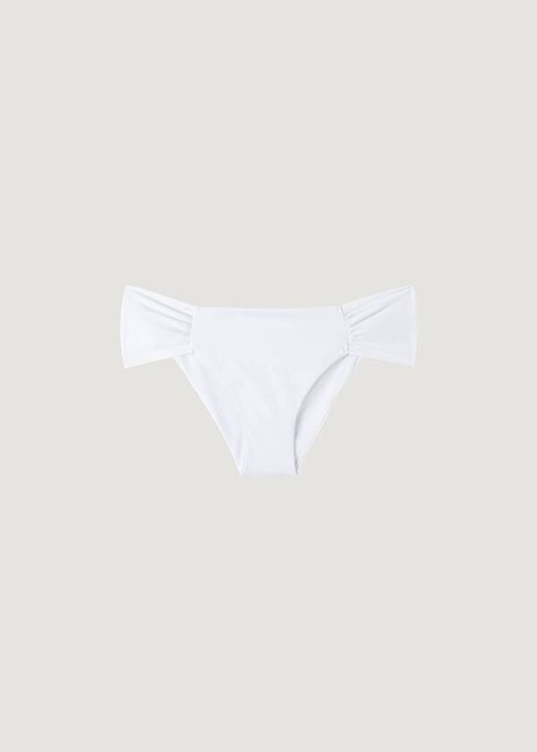 Women's Calzedonia Indonesia Eco rosa Bikini Bottoms White | IE1483RW