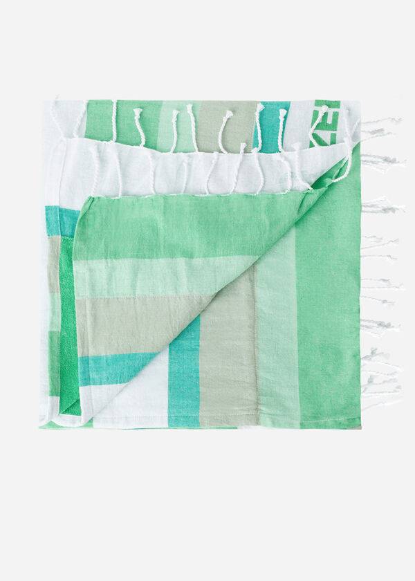 Women's Calzedonia Logo Beach Towel Accessories Green | IE1278UT