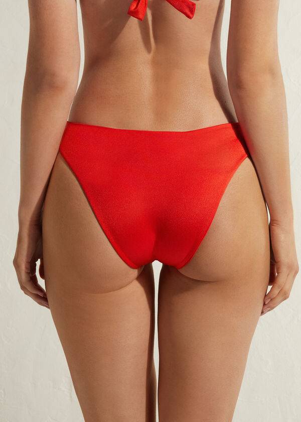 Women's Calzedonia Marrakech Bikini Bottoms Red | IE1501CE