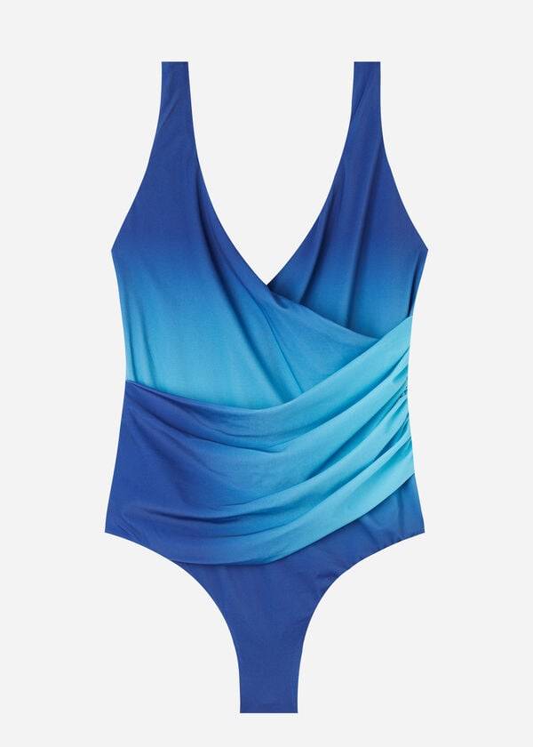 Women's Calzedonia One Piece Denver Swimsuits Blue | IE2158EX