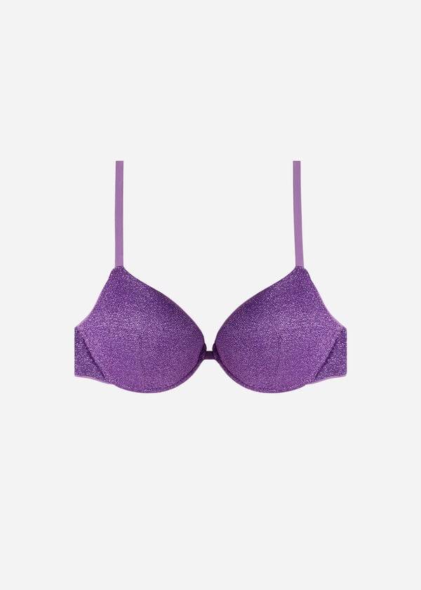 Women's Calzedonia Padded Push-Up Las Vegas Bikini Tops Purple | IE1858GL